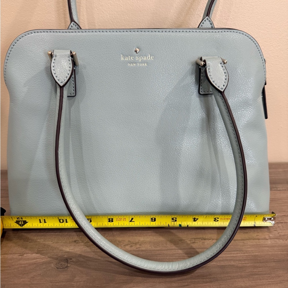 Kate Spade Blue Satchel Bag with Structured Design